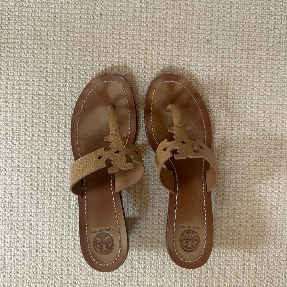 Tory Burch Tan Leather Sandals